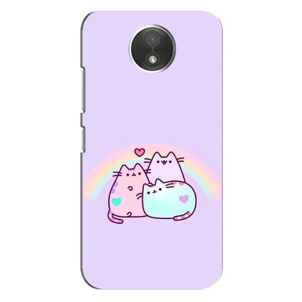 Чохол на . Motorola Moto C (.XT1750.) з Котиками (VPrint) – Радужний котик