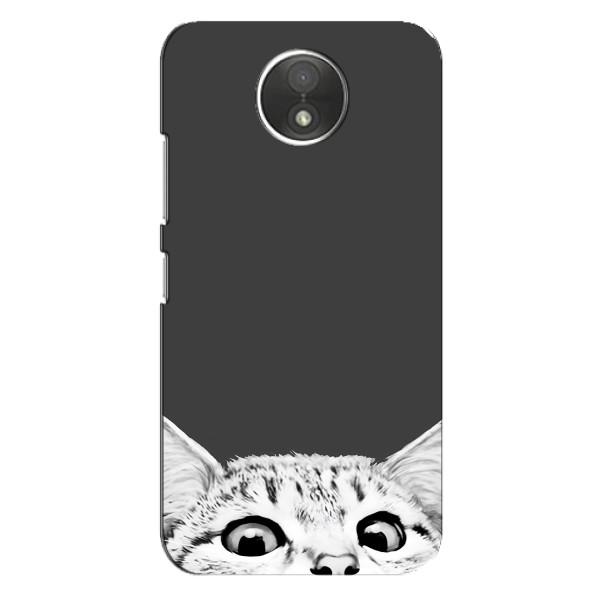 Чохол на . Motorola Moto C (.XT1750.) з Котиками (VPrint) – Виглядає котик