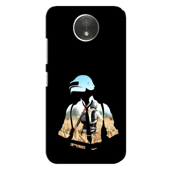 Силиконовый чехол с картинкой "Герой Pubg" на Motorola Moto C (XT1750) – Пубг мен