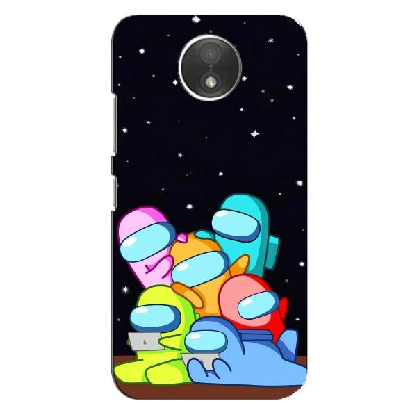 Чехол Амонг Ас для Motorola Moto C (XT1750) (AlphaPrint) – Скины в космосе