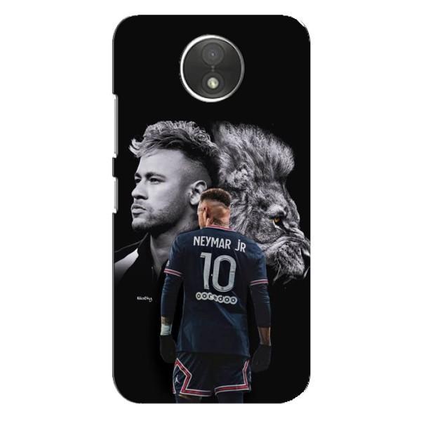 Чехол Неймар для Motorola Moto C (XT1750) (AlphaPrint) – Неймар Лев