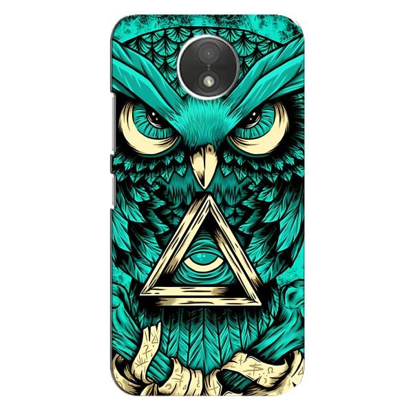 Чехол с птицами на Motorola Moto C (XT1750) (VPrint) – Сова с глазом