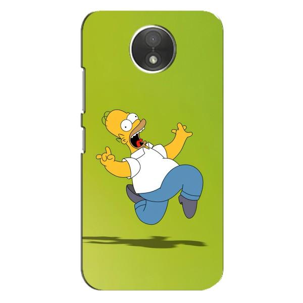 Чехол с Симпсонами для Motorola Moto C (XT1750) (VPrint) – Гомер Симпсон
