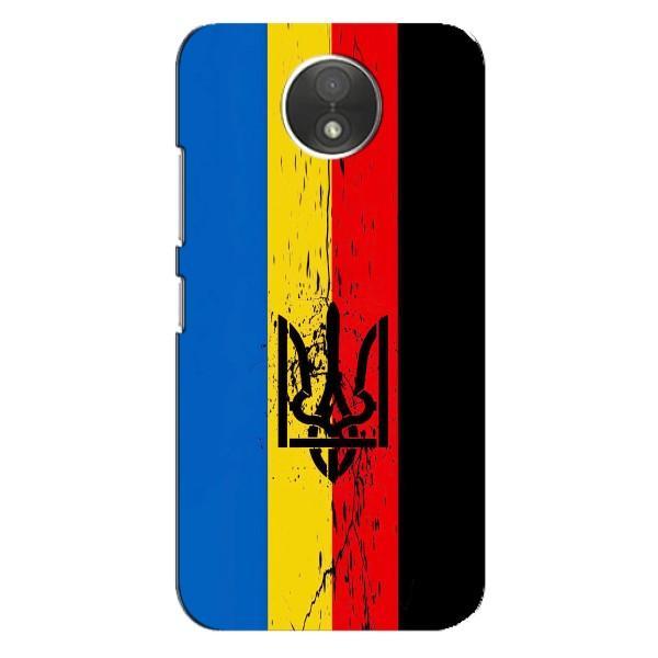 Украинские Чехлы для Motorola Moto C (XT1750) с картинкой УПА (AlphaPrint) – Прапор УПА
