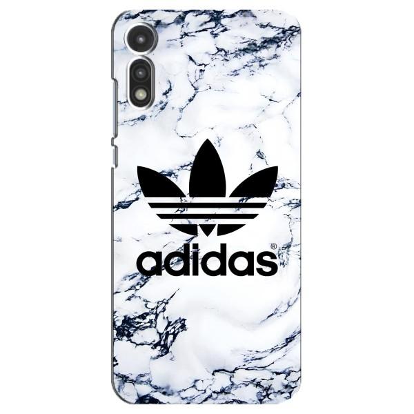 Чехлы Адидас для Motorola MOTO E 2020 (AlphaPrint) – Адидас на мраморе
