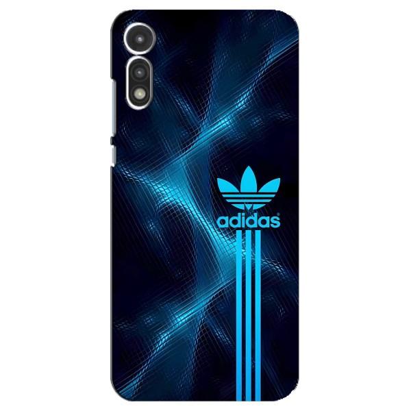 Чехлы Адидас для Motorola MOTO E 2020 (AlphaPrint) – Синий Адидас