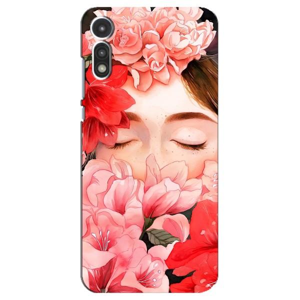 Чехлы (ART) Цветы на Motorola MOTO E 2020 (VPrint) – Очі в квітах