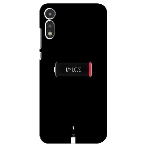 Чехлы для любимой на Мото Е 2020 (VPrint) – Love battery