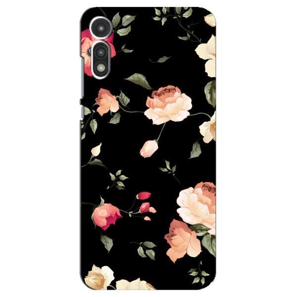 Чохли з квітами для Motorola MOTO E 2020 (VPrint) – Трояндочки