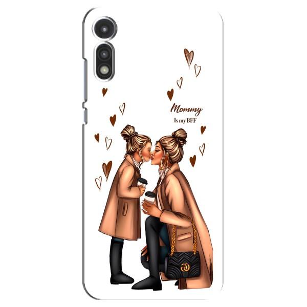 Чохол з друком для Motorola MOTO E 2020 - (Мама з дитинкою) (AlphaPrint) – Донька і мама