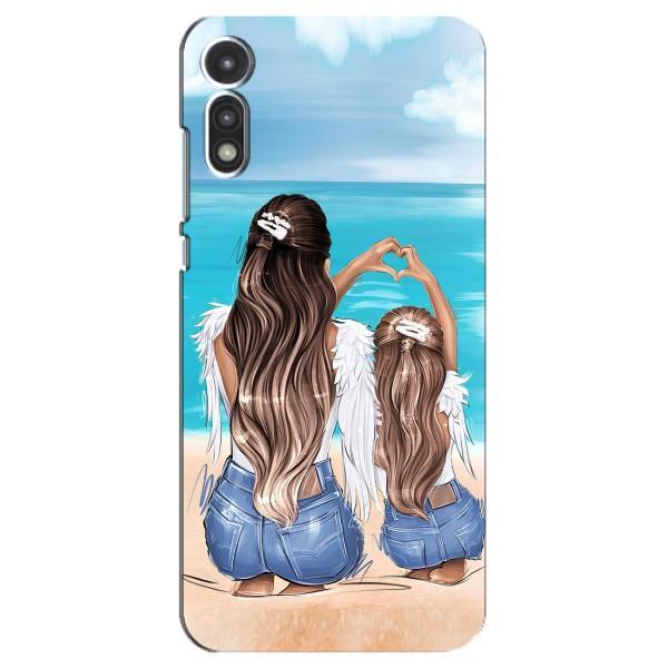 Чохол з друком для Motorola MOTO E 2020 - (Мама з дитинкою) (AlphaPrint) – Мама з донькою