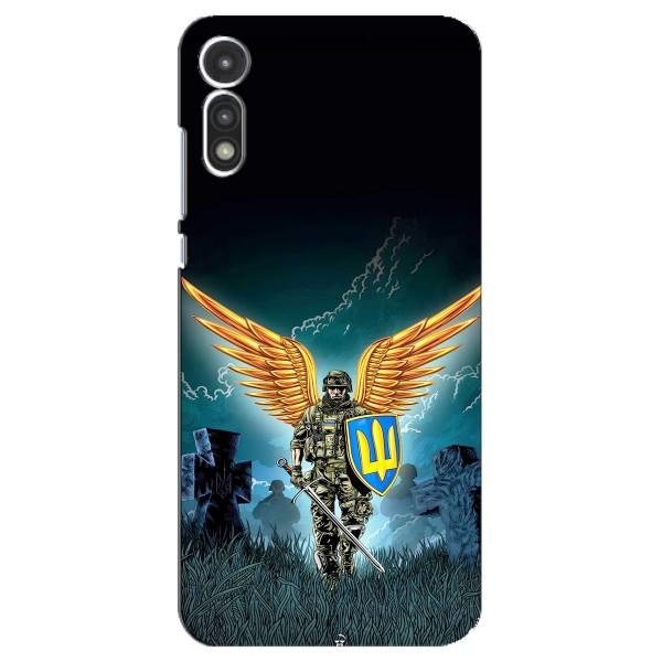 Чехлы с картинкой ЗСУ для Motorola MOTO E 2020 (AlphaPrint) – Солдат ЗСУ