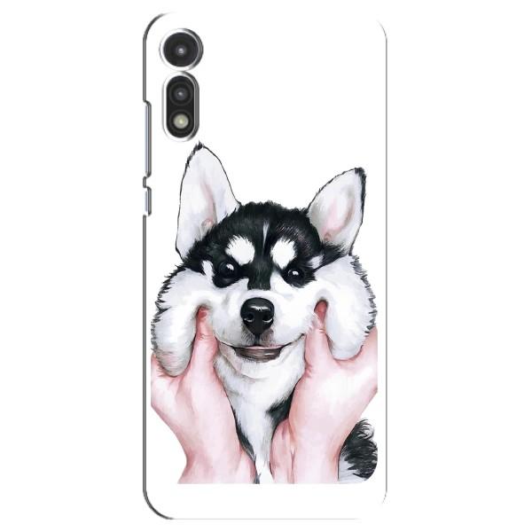 Чехлы с собаками для Motorola MOTO E 2020 (VPrint) – Довольный Хаски