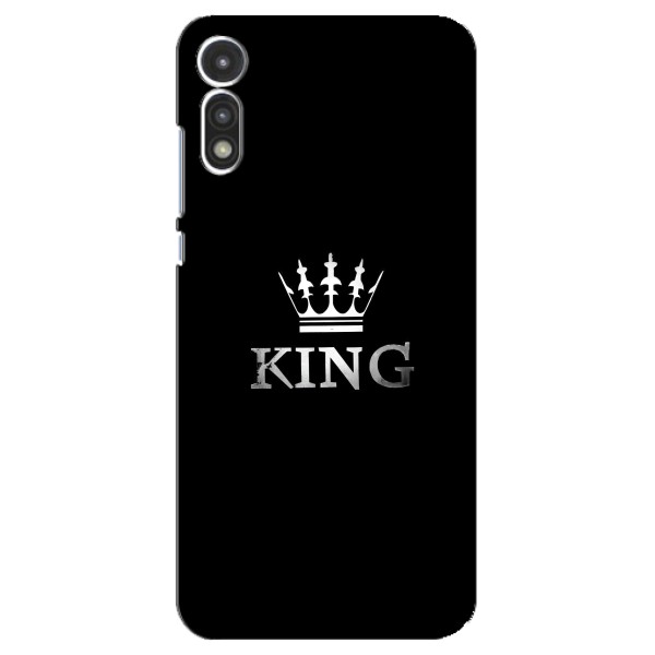 Чохол (Корона на чорному фоні) для Мото Е (2020) – KING