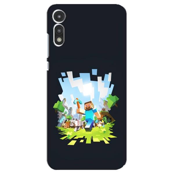 Чохол Майнкрафт на Motorola MOTO E 2020 (AlphaPrint) Minecraft – персонажі Minecraft