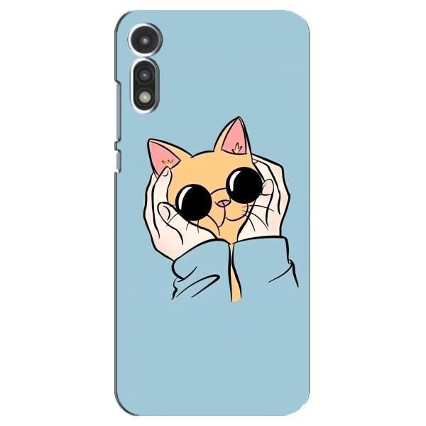 Чохол на Моторола МОТО Е 2020 з Котиками (VPrint) – Котик в окулярах