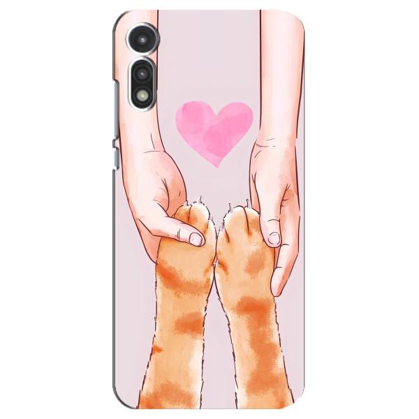 Чохол на Моторола МОТО Е 2020 з Котиками (VPrint) – Любовь до котиків