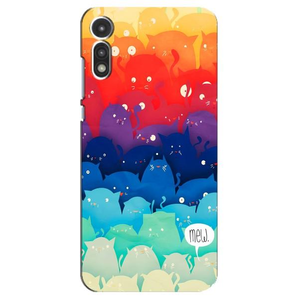 Чохол на Моторола МОТО Е 2020 з Котиками (VPrint) – Mew