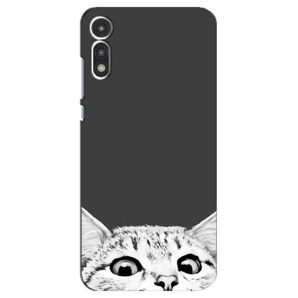Чохол на Моторола МОТО Е 2020 з Котиками (VPrint) – Виглядає котик