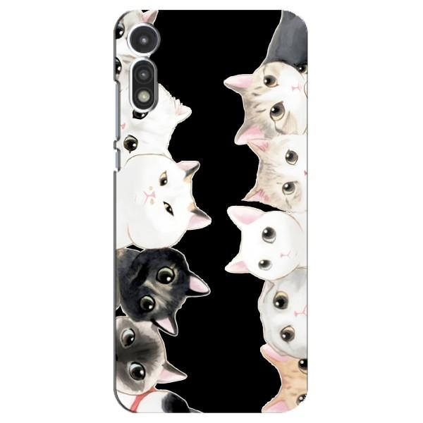 Чохол на Моторола МОТО Е 2020 з Котиками (VPrint) – Погляд котиків