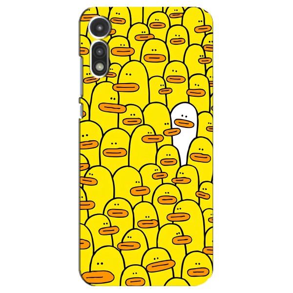 Чохол з принтом для Моторола МОТО Е 2020 - (Прикольні) (AlphaPrint) – Біла уточка
