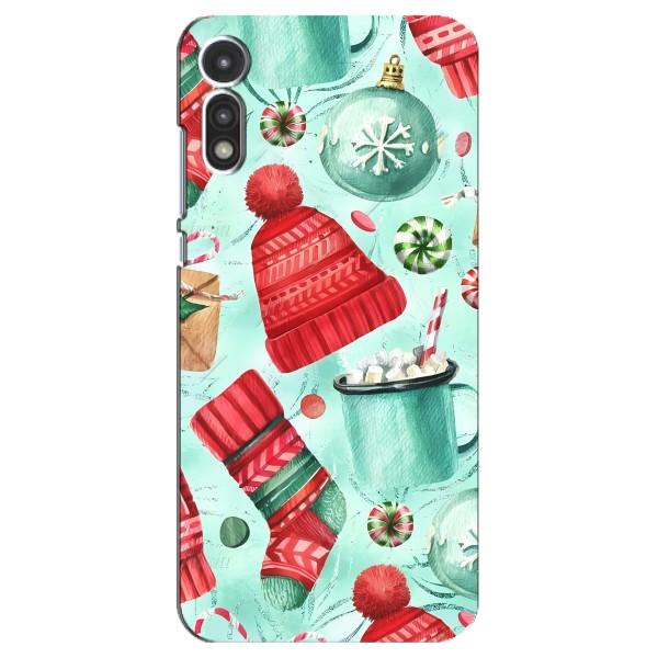 Новорічні Чохли для Моторола МОТО Е 2020 (VPrint) – Одяг НР