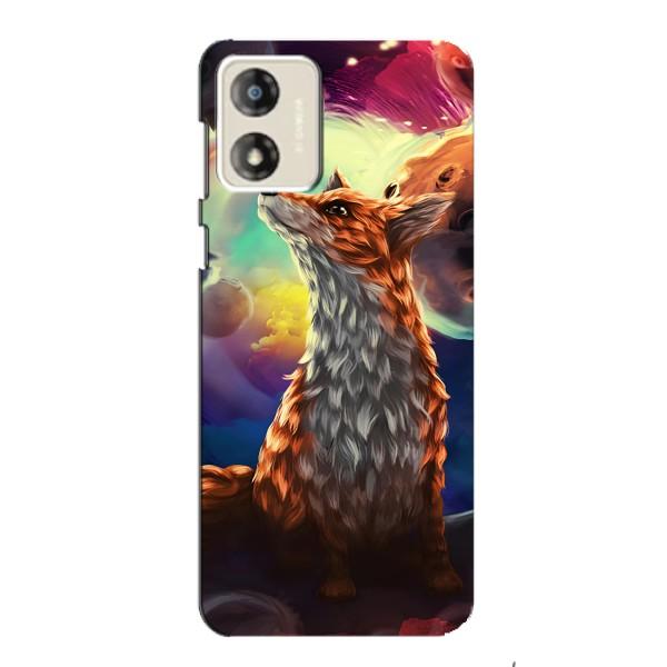 Чохли з картинкою Лисичка для Motorola MOTO E13 (VPrint) – Лисичка в космосі