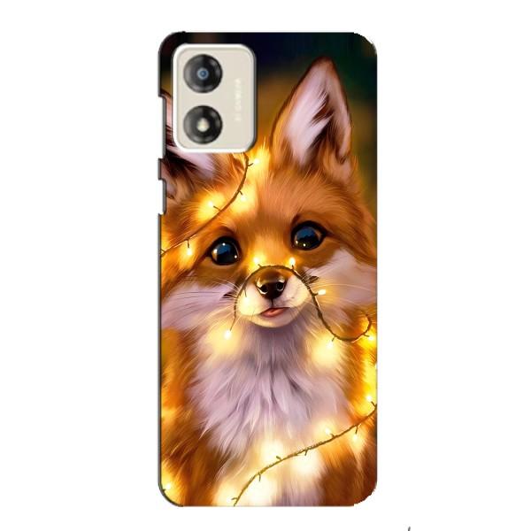 Чохли з картинкою Лисичка для Motorola MOTO E13 (VPrint) – Лисичка в гірляндах