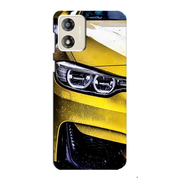 Чехлы с Машинами на Мото Е13 (VPrint) – Желтая машина