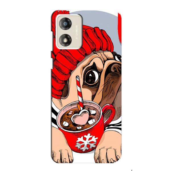 Чохли з собаками для Motorola MOTO E13 (VPrint) – Песик в шапці