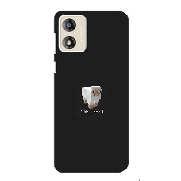 Чехол Майнкрафт на Motorola MOTO E13 (AlphaPrint) Minecraft – Овечка Майнкрафт
