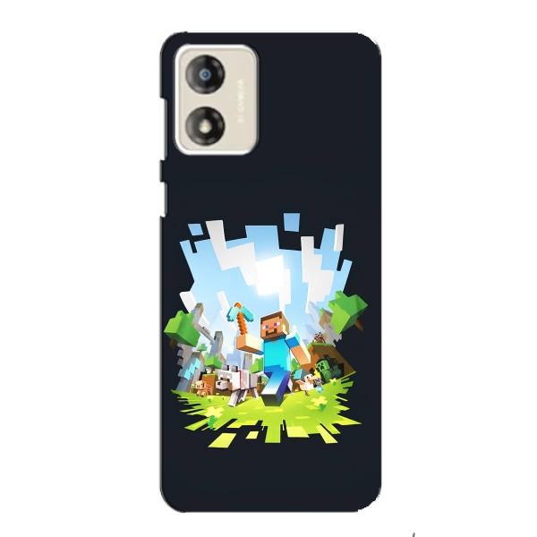 Чехол Майнкрафт на Motorola MOTO E13 (AlphaPrint) Minecraft – персонажи Minecraft