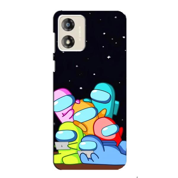 Чехол Амонг Ас для Motorola MOTO E13 (AlphaPrint) – Скины в космосе