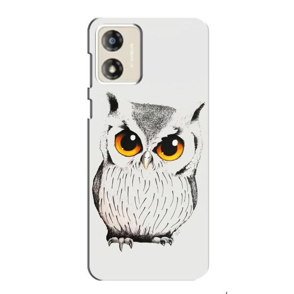 Чехол с птицами на Motorola MOTO E13 (VPrint) – Милая Сова