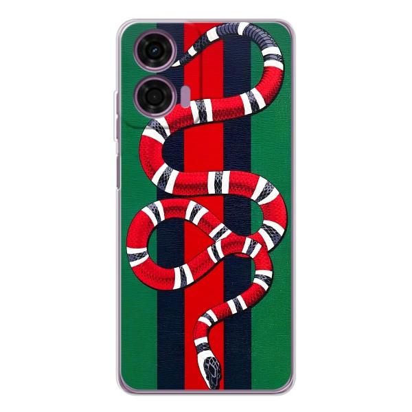 Чохли  GUCCI для Мото Е14 (AlphaPrint) – Gucci змія