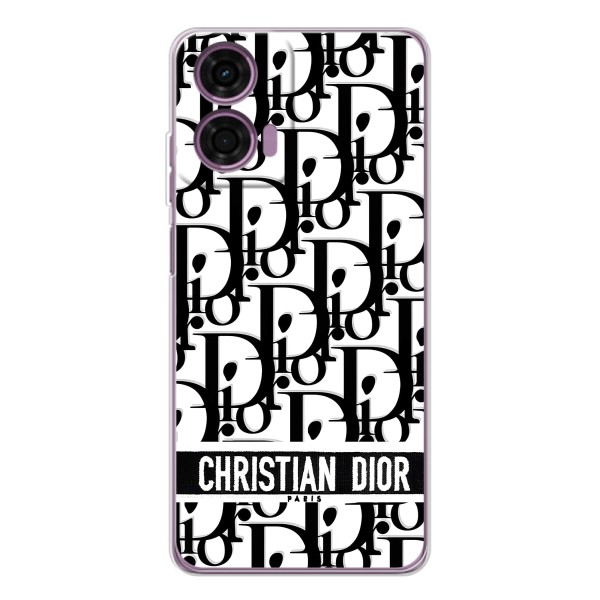 Чехол (Dior, Prada, YSL, Chanel) для Motorola Moto E14 – Christian Dior
