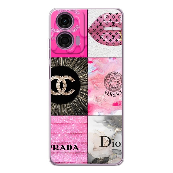 Чехол (Dior, Prada, YSL, Chanel) для Motorola Moto E14 – Модница