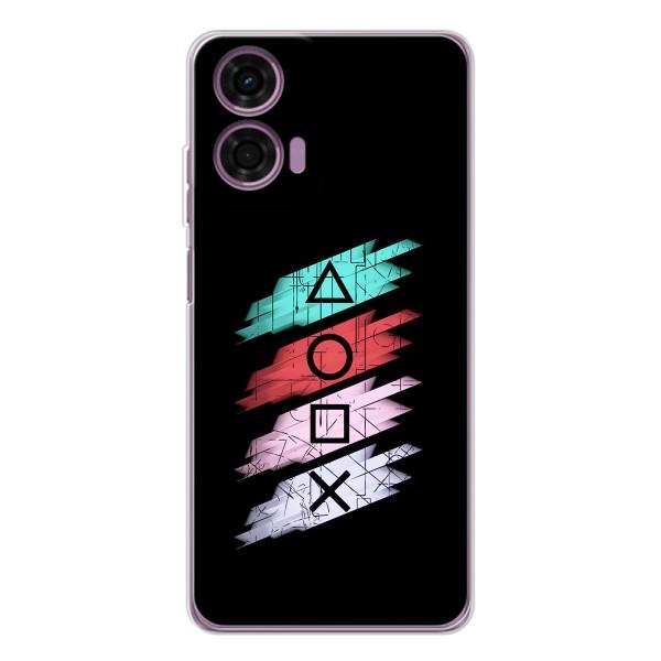 Чехол КИБЕРСПОРТ для Motorola Moto E14 – Значки Sony