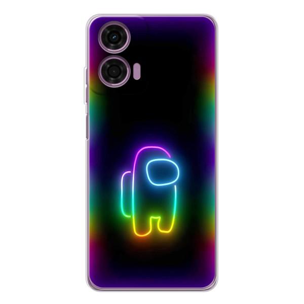 Чохли Амонг Ас для Motorola Moto E14 (AlphaPrint) – Яскравий скін