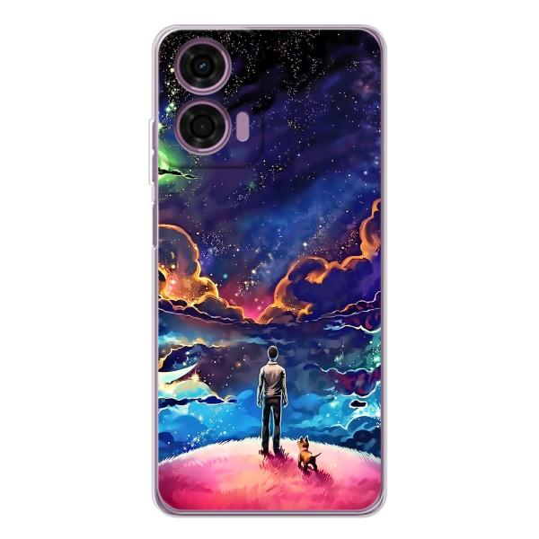 Космічні Чохли для Мото Е14 (VPrint) – Вид Галактики