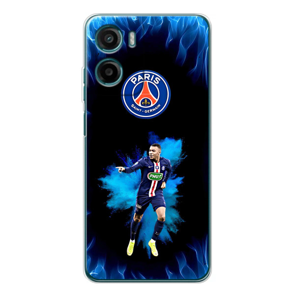 Чехлы Килиан Мбаппе для Motorola Moto E15 – Мбаппе в огне