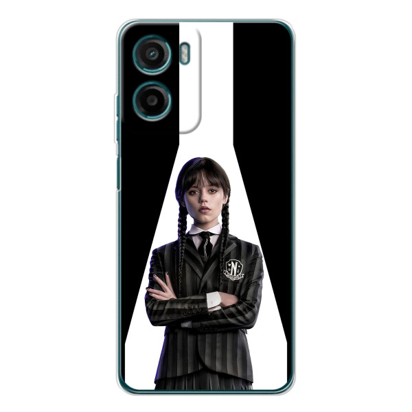 Чохли Венсдей на Motorola Moto E15 Уенсдей (AlphaPrint) – W-Wednesday