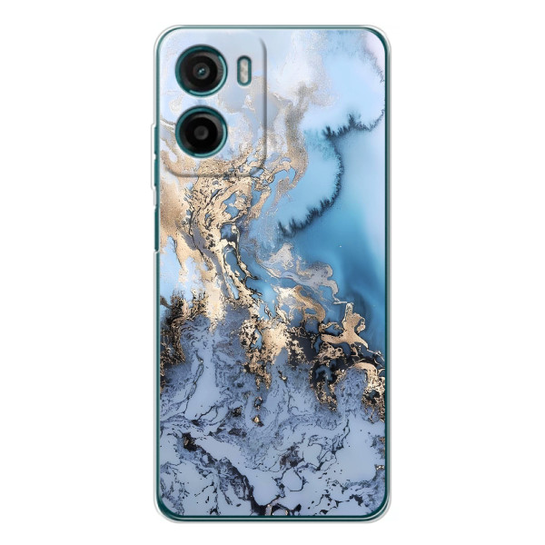 Мраморный чехол на Motorola Moto E15 (VPrint)