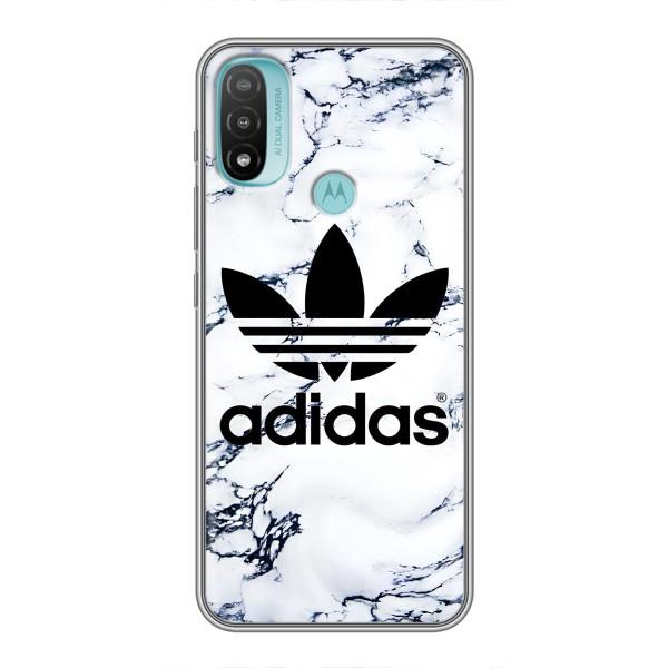 Чохли Адидас для Motorola MOTO E20 (AlphaPrint) – Адідас на мраморі