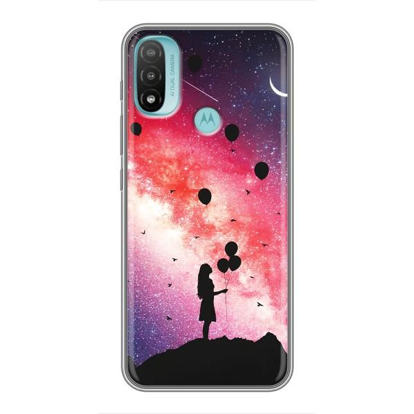 Чехлы для любимой на Моторола МОТО Е20 (VPrint) – З Кульками