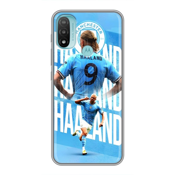 Чохли з принтом на Motorola MOTO E20 Футболіст – Erling Haaland