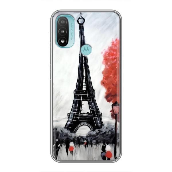 Чехол Эйфелева Башня для Motorola MOTO E20 - (AlphaPrint) – Башня в Париже
