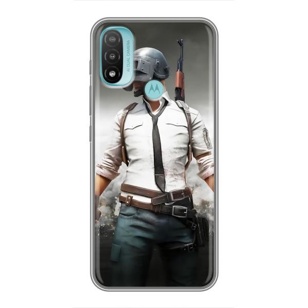 Чохол з картинкою "Герой Pubg" на Motorola MOTO E20 – Пабг