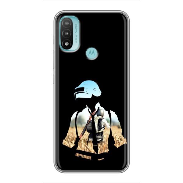Чохол з картинкою "Герой Pubg" на Motorola MOTO E20 – Пубг мен