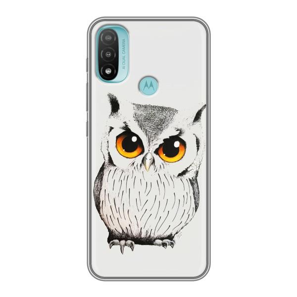 Чохол з пташками на Motorola MOTO E20 (VPrint) – Мила Сова